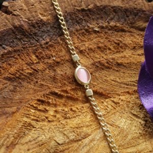 Pembe Taşlı Bileklik