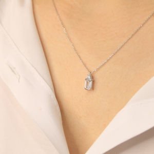 Swarovski Baget Taşlı Kolye