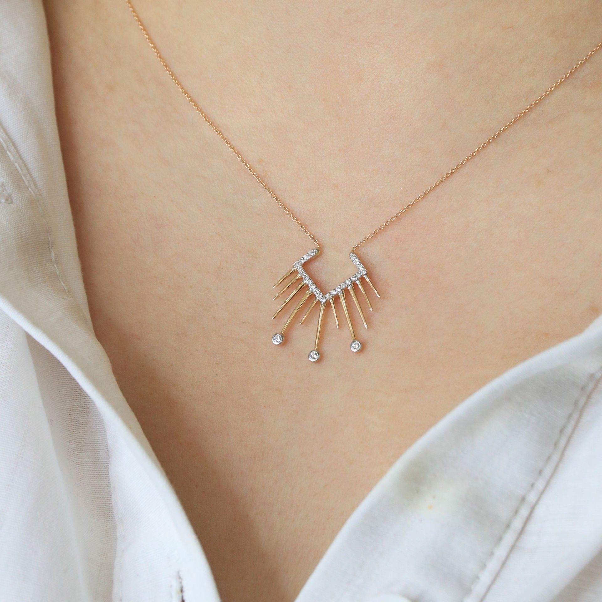 0.10 Ct Pırlanta Kolye