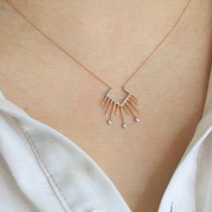 0.10 Ct Pırlanta Kolye