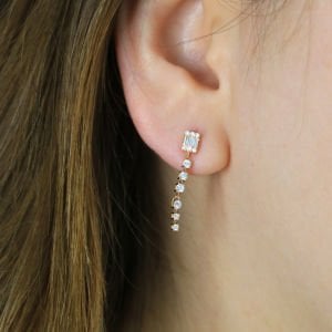 0.45 Ct Pırlanta Küpe