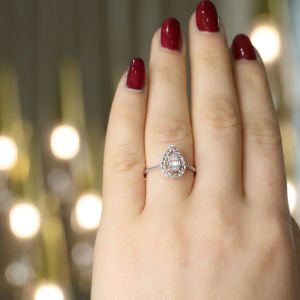 0.05 Ct Pırlanta Su Damlası Yüzük