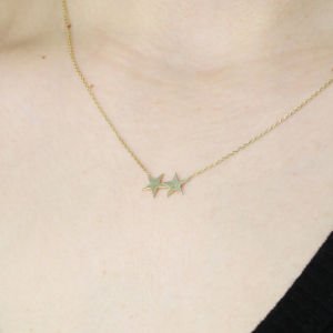 Minimal Altın Yıldız Kolye