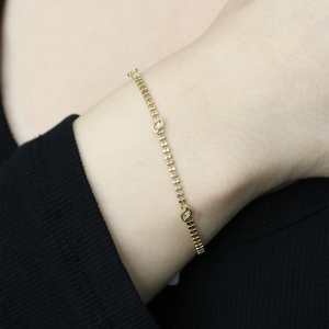 Minimal Sade Altın Bileklik